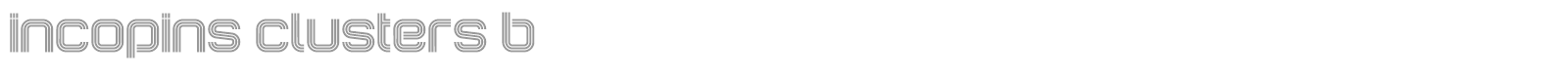 Incopins Clusters font preview